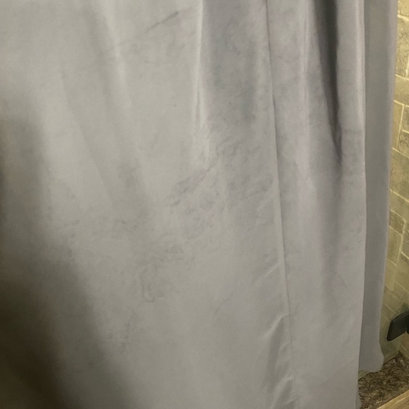 Azazie Ginger A-Line Chiffon Floor Length bridesmaid dress -Steel Grey - Picture 9 of 9